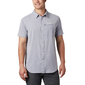 Pánské Košile Columbia Twisted Creek II Short Sleeve Tmavě Blankyt Proužek JFTUNL054